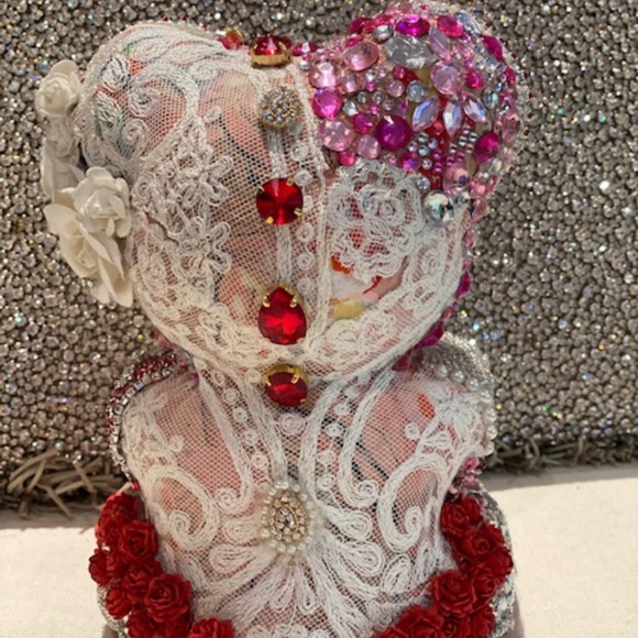 Jeweled Teddy Bears.  designed for Valentines Day - Picture 4 of 12